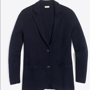 J. Crew Factory Sweater Blazer in Navy, Medium